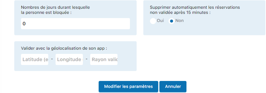 Panneau de paramètres RFID - deuxième partie