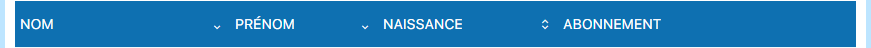 Interface d'assignation d'abonnement