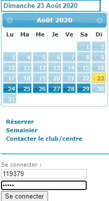Connexion du responsable du tournoi