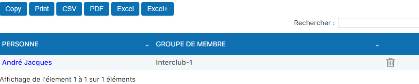 Icône corbeille pour suppression