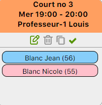 Édition du groupe