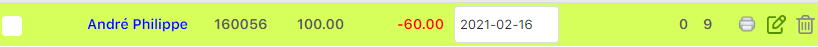Surpaiement de 60 CHF détecté