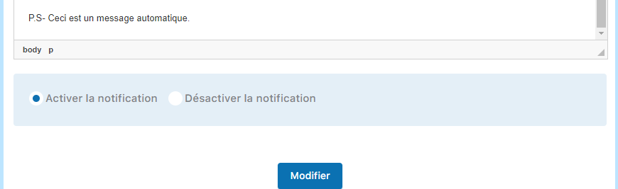 Configuration - Ajouter une réservation